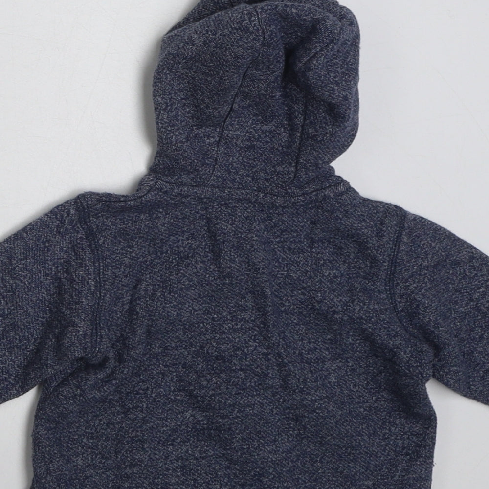 George Boys Blue Cotton Cardigan Jumper Size 3-6 Months Button - Mickey Mouse