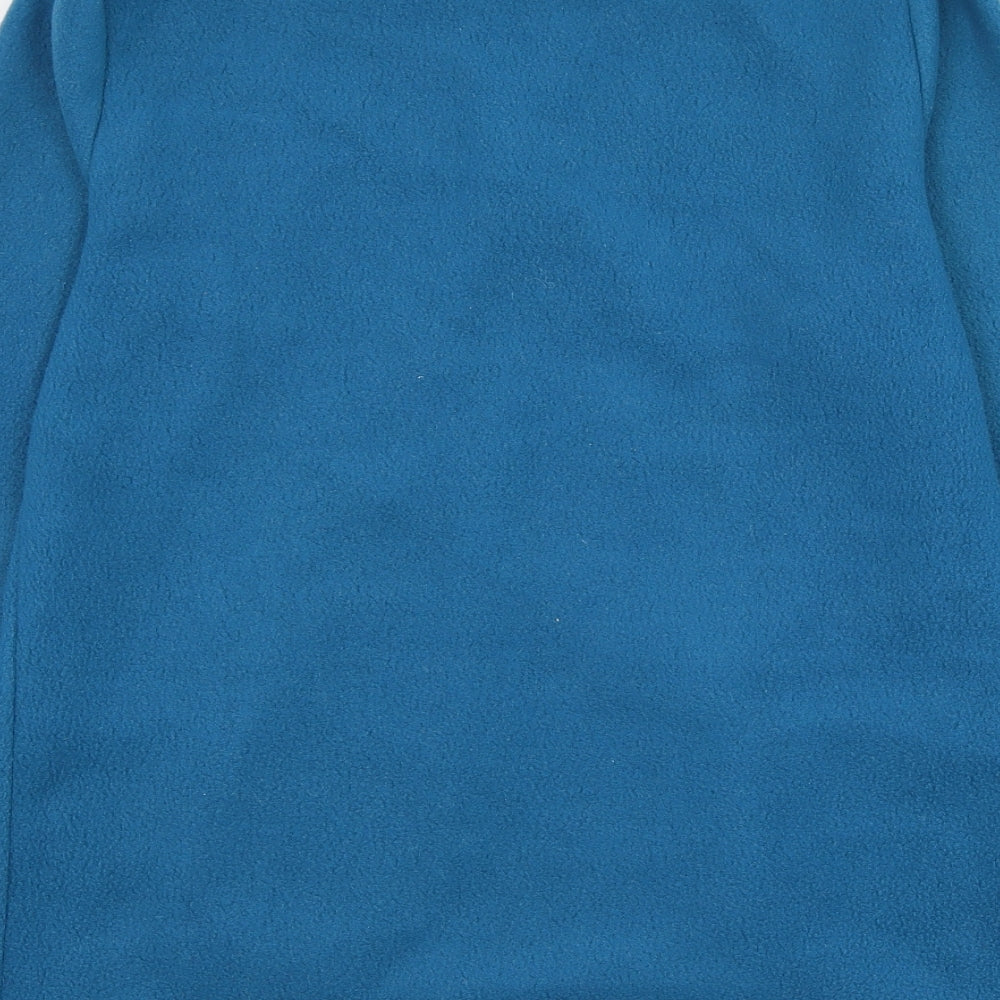 Alison Vallee Womens Blue Polyester Pullover Sweatshirt Size S Zip - Fleece