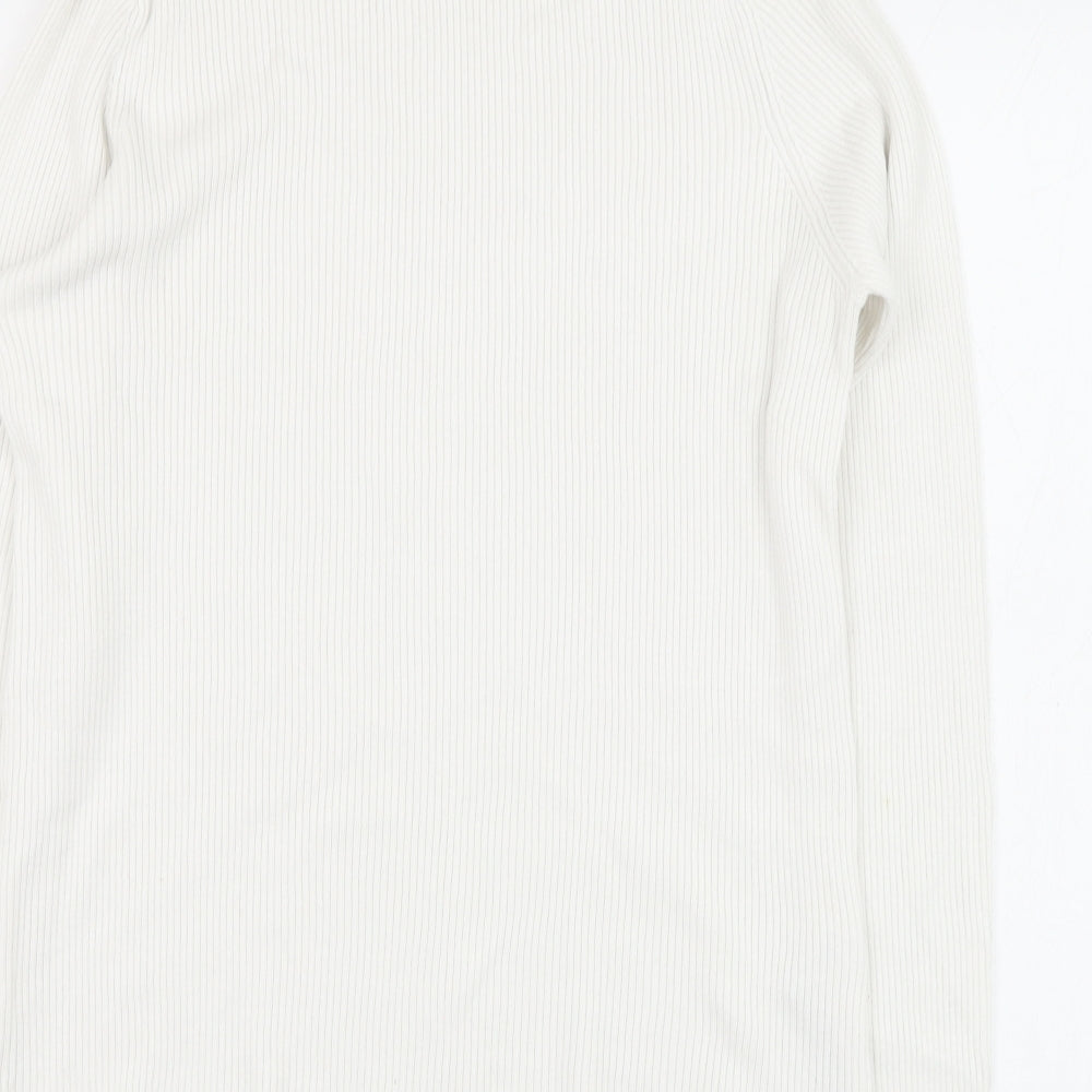 Marks and Spencer Womens Ivory Viscose Pullover Sweatshirt Size 16 Pullover