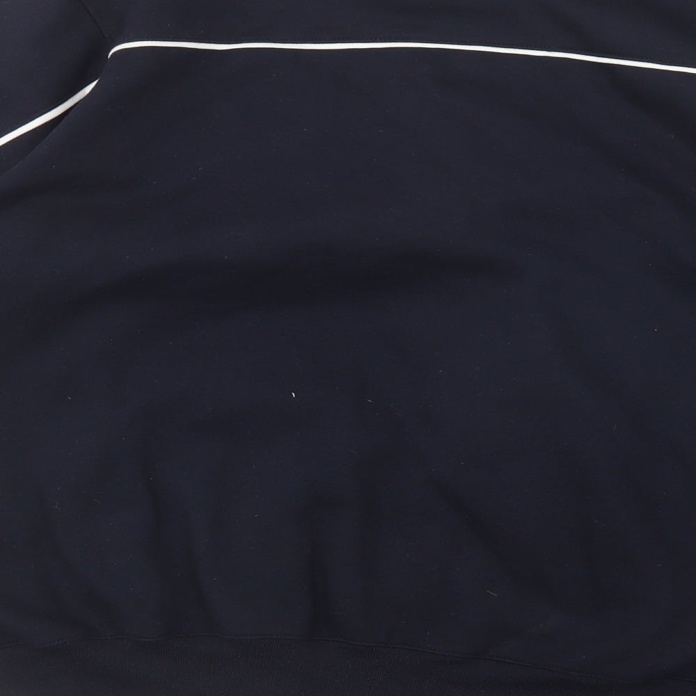 Scotland Clothing Mens Blue Cotton Full Zip Sweatshirt Size M - Scotland