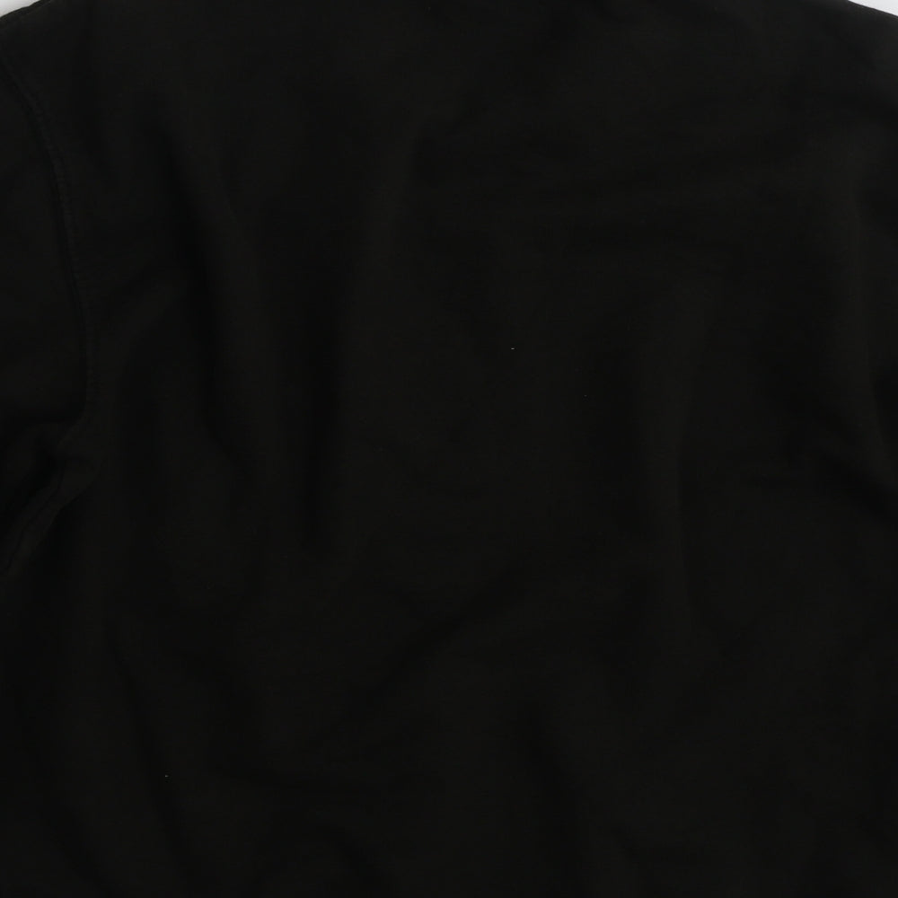 Best Womens Black Cotton Pullover Sweatshirt Size L Pullover - Size M-L