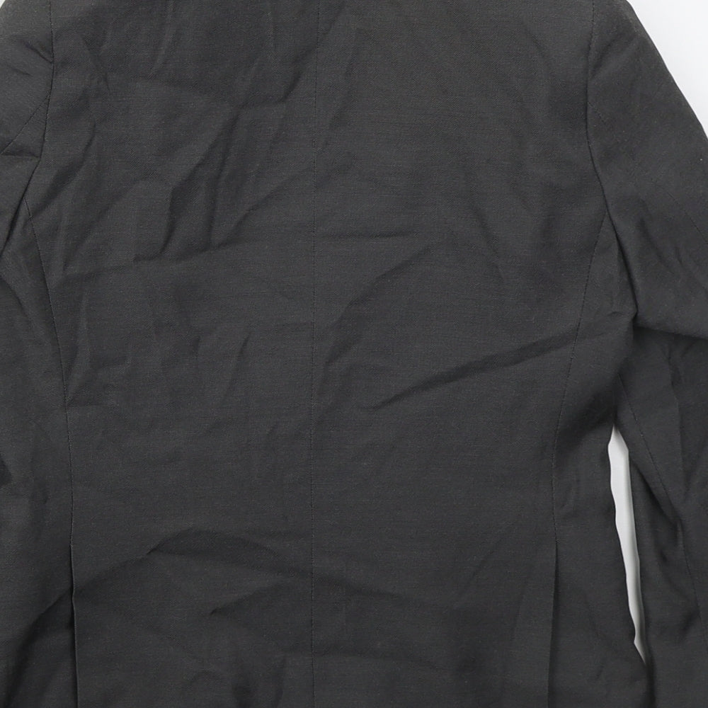 BHS Boys Grey Jacket Size 8 Years Button