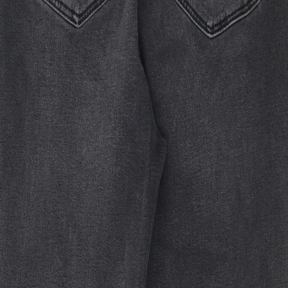 Denim Womens Black Cotton Skinny Jeans Size 10 L23 in Regular Button