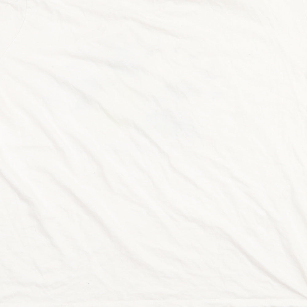 Primark Womens White Cotton Basic T-Shirt Size 18 Crew Neck - Lemon. 18-20