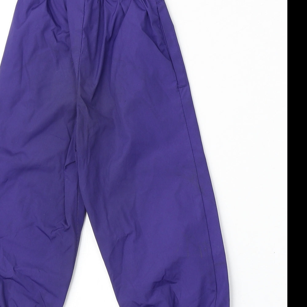OshKosh B’gosh Girls Purple Polyester Rain Trousers Trousers Size 12 Months