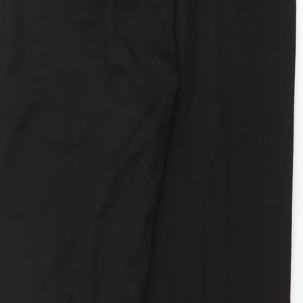 Wichele Womens Black Polyester Trousers Size 10 L20 in Regular