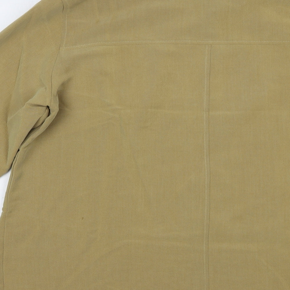 Yarell Womens Beige Jacket Blazer Size 16 Button