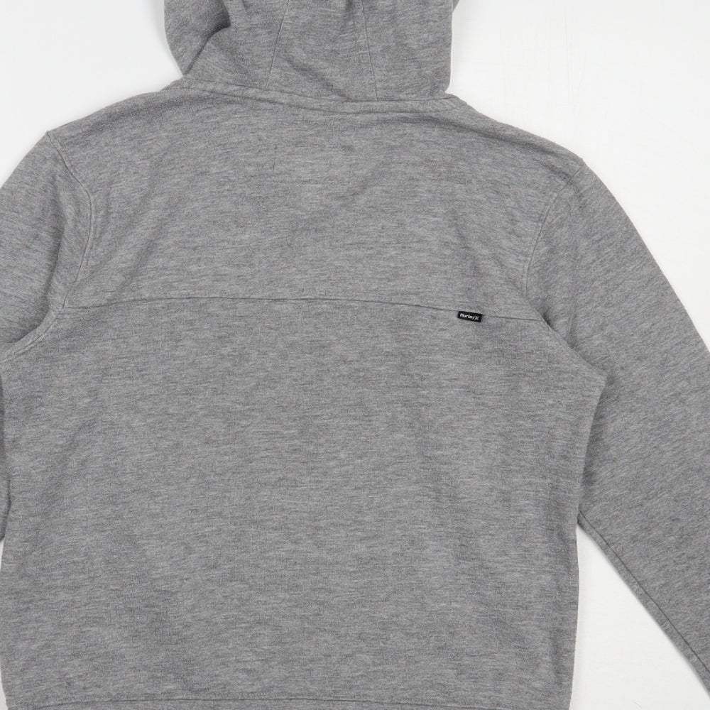 Hurley Womens Grey Cotton Pullover Hoodie Size M Pullover