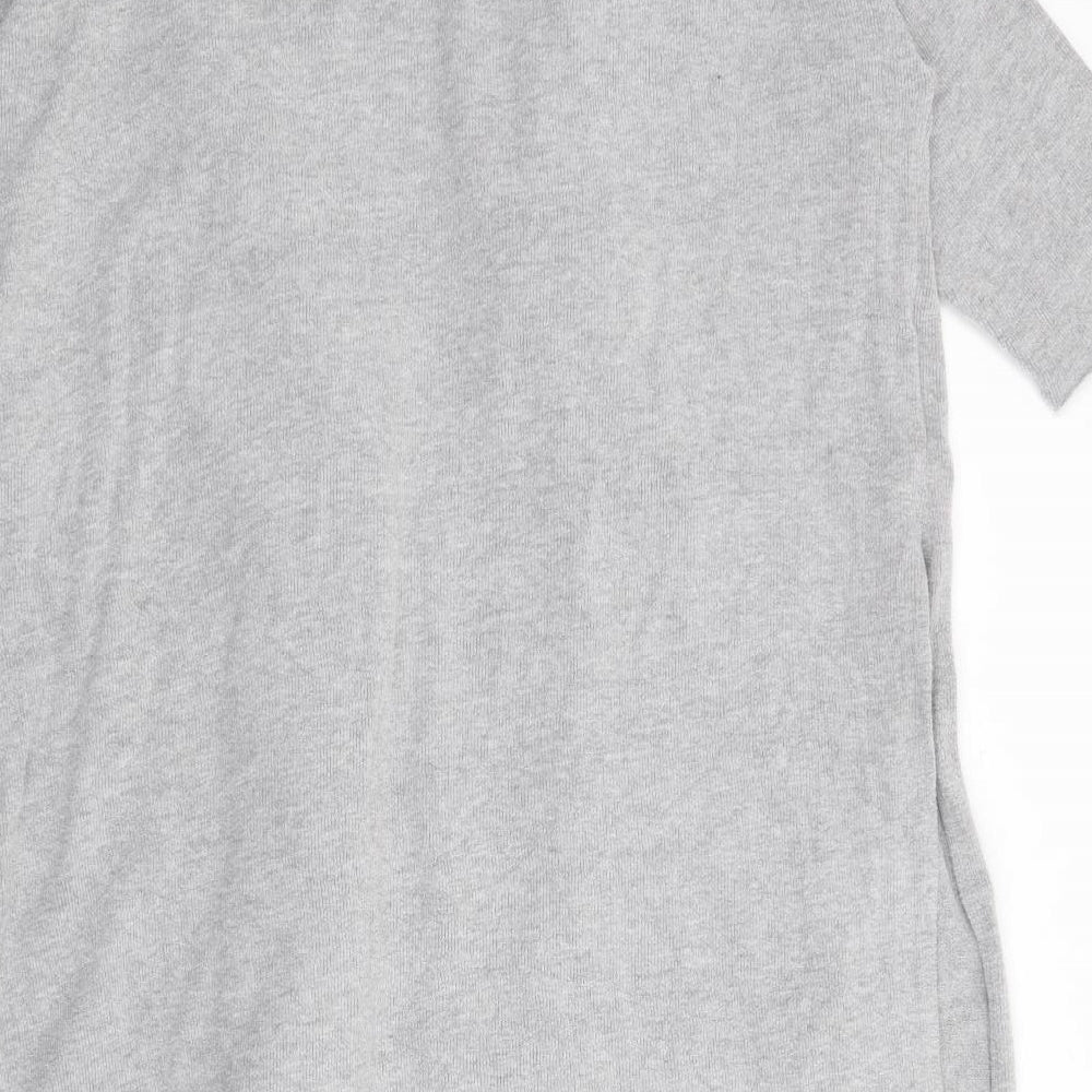 Great Plains Womens Grey V-Neck Cotton Cardigan Jumper Size S