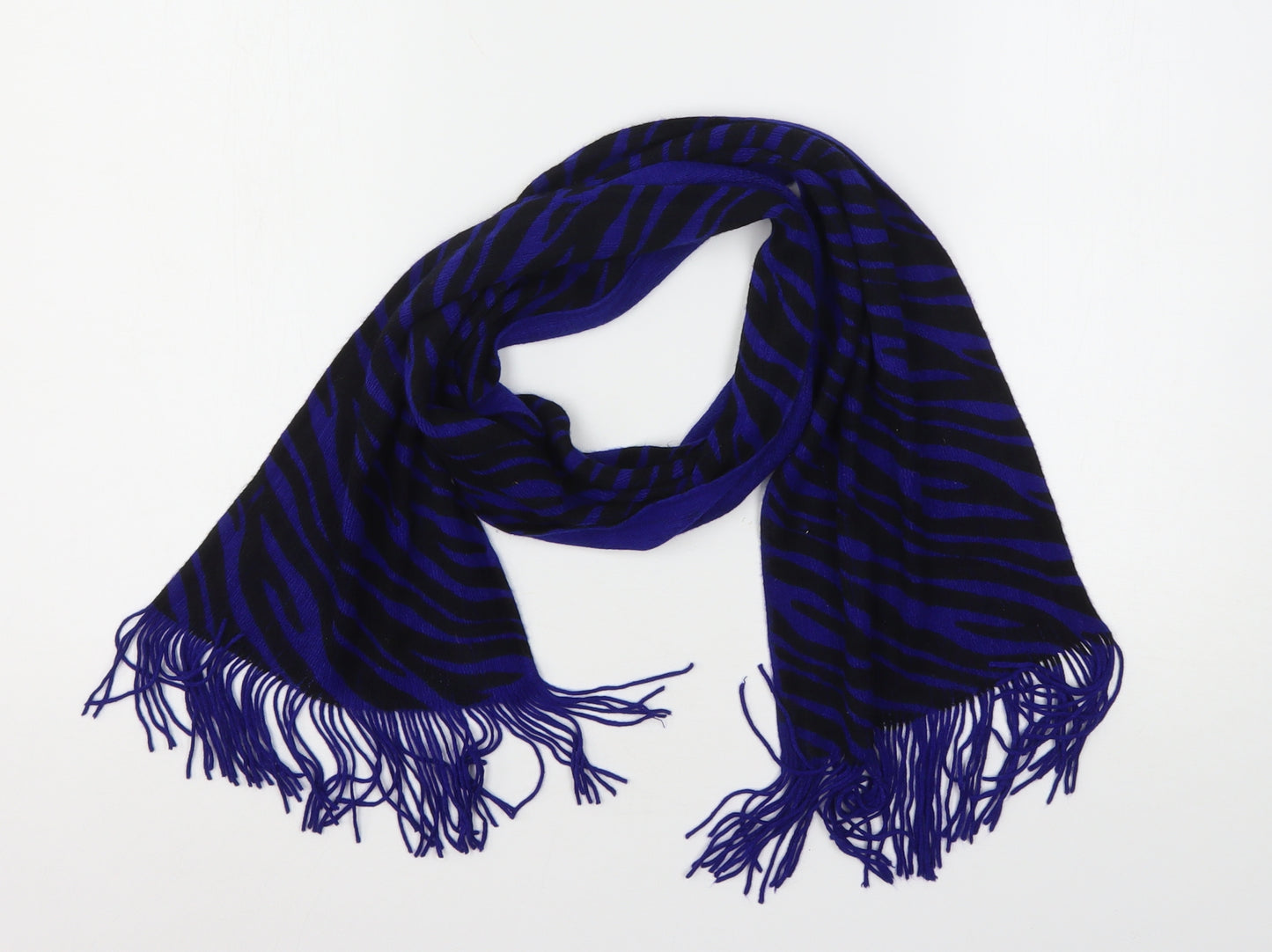 EWM Womens Multicoloured Animal Print Acrylic Scarf