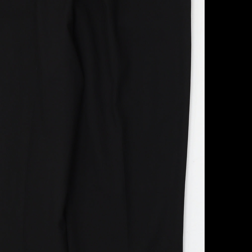 Profile Womens Black Polyester Trousers Size 40 L25 in Regular