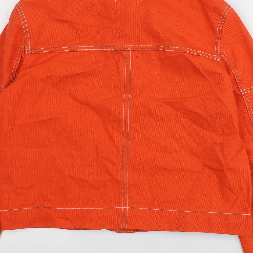 Breshka Womens Orange Jacket Size M
