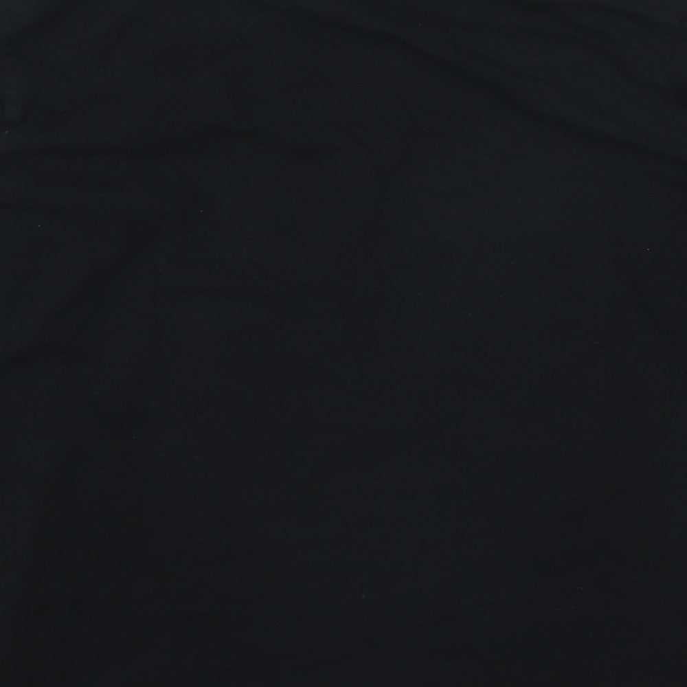 H&M Boys Black Polyester Basic Casual Size 8 Years Round Neck - Size 8-10