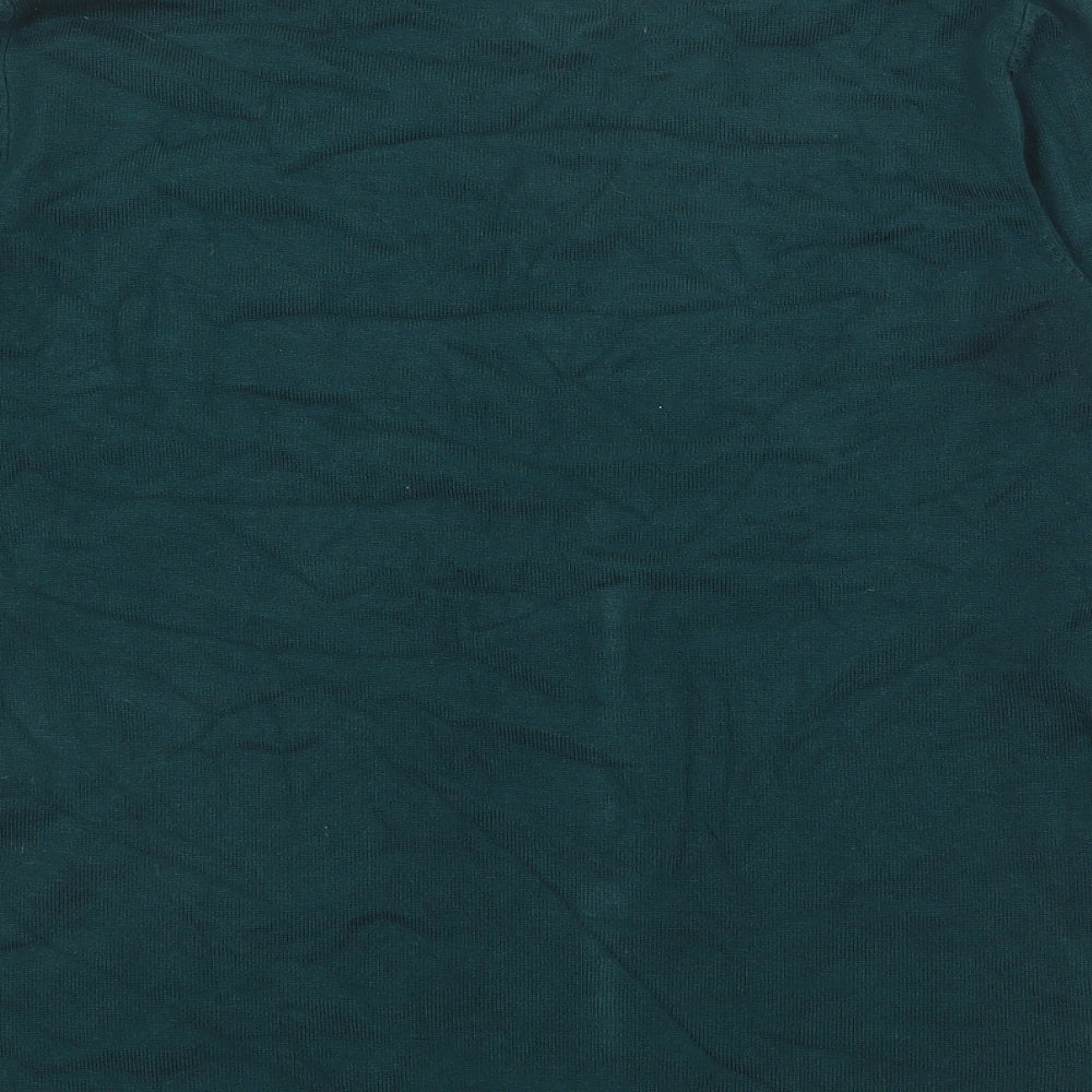 Stradivarius Womens Green Crew Neck Polyester Pullover Jumper Size L