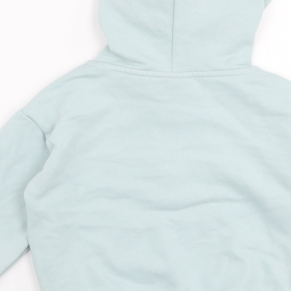 Matalan Girls Blue Polyester Pullover Hoodie Size 4 Years Pullover - NYC