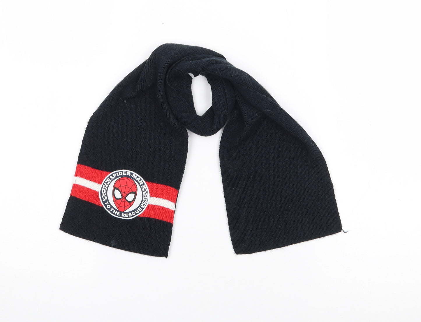 George Boys Blue Striped Acrylic Scarf One Size