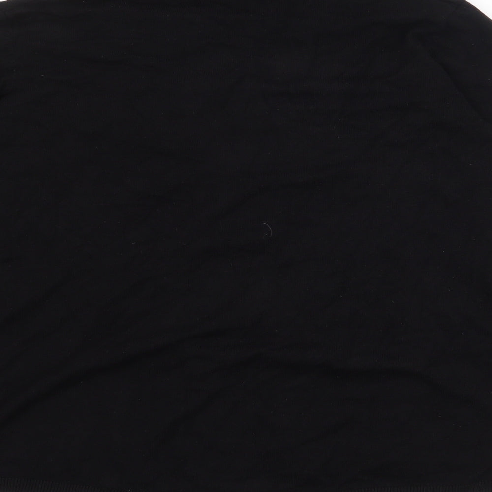Dunnes Stores Womens Black V-Neck Viscose Cardigan Jumper Size M