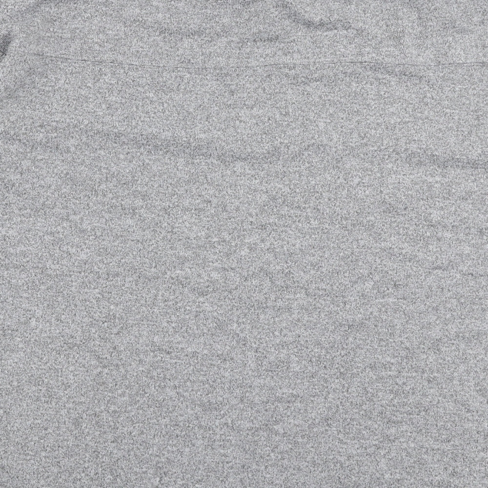 Marks and Spencer Womens Grey High Neck Polyester Pullover Jumper Size 10