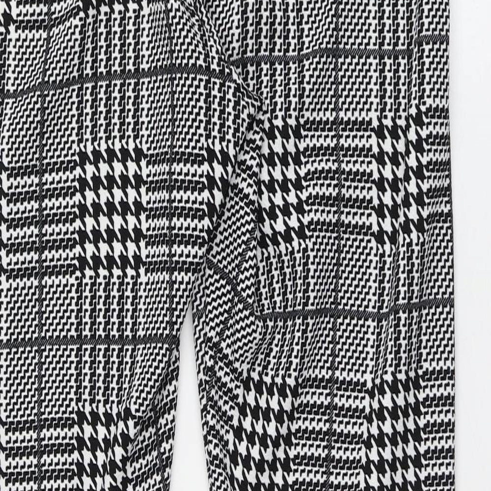 SheIn Womens Multicoloured Houndstooth Polyester Jogger Leggings L26 in
