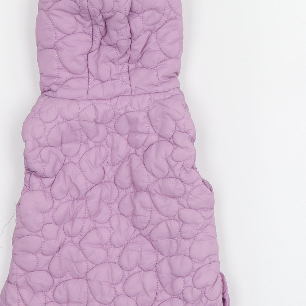 Dunnes Stores Girls Purple Gilet Jacket Size 12-18 Months