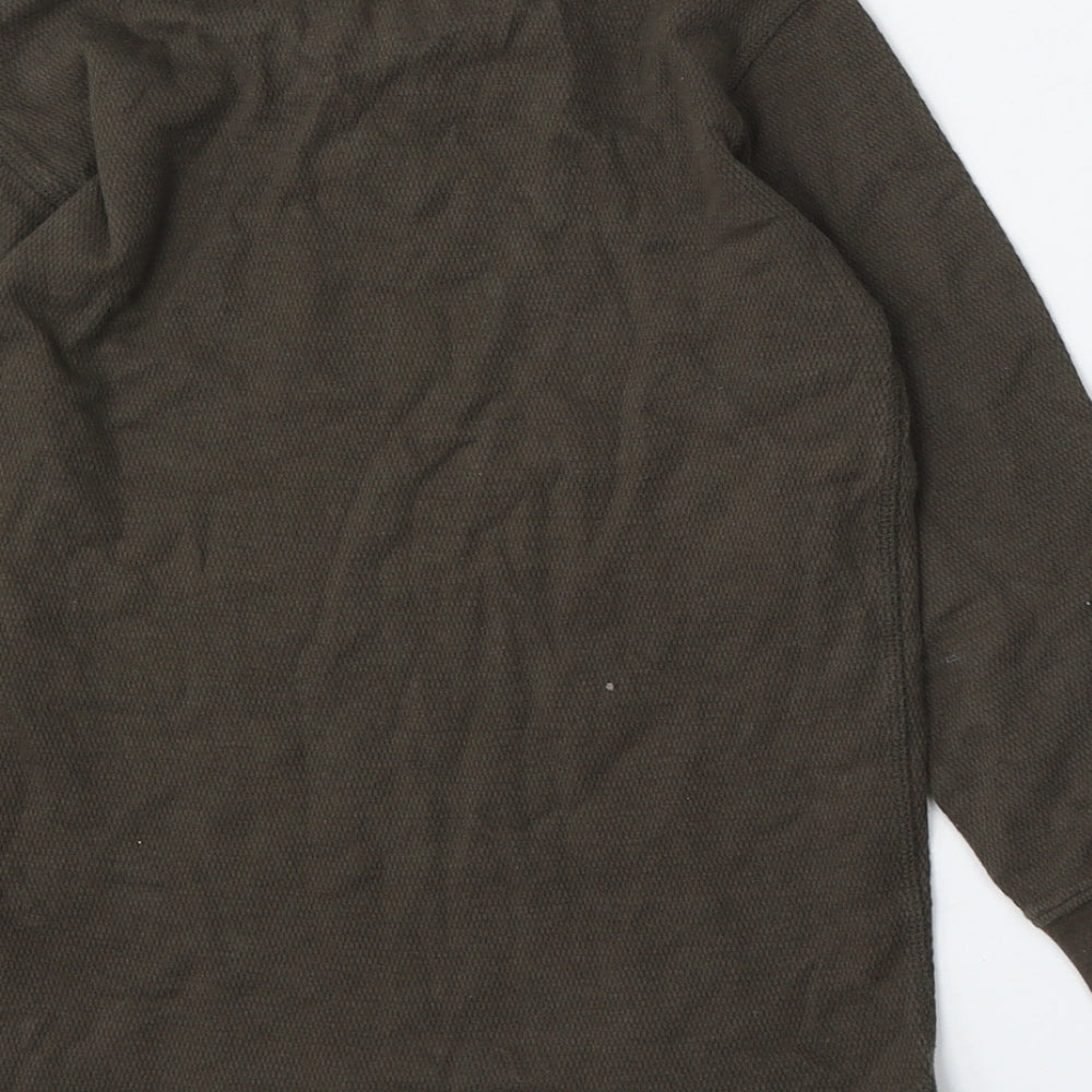 NEXT Boys Green Round Neck Cotton Pullover Jumper Size 6 Years