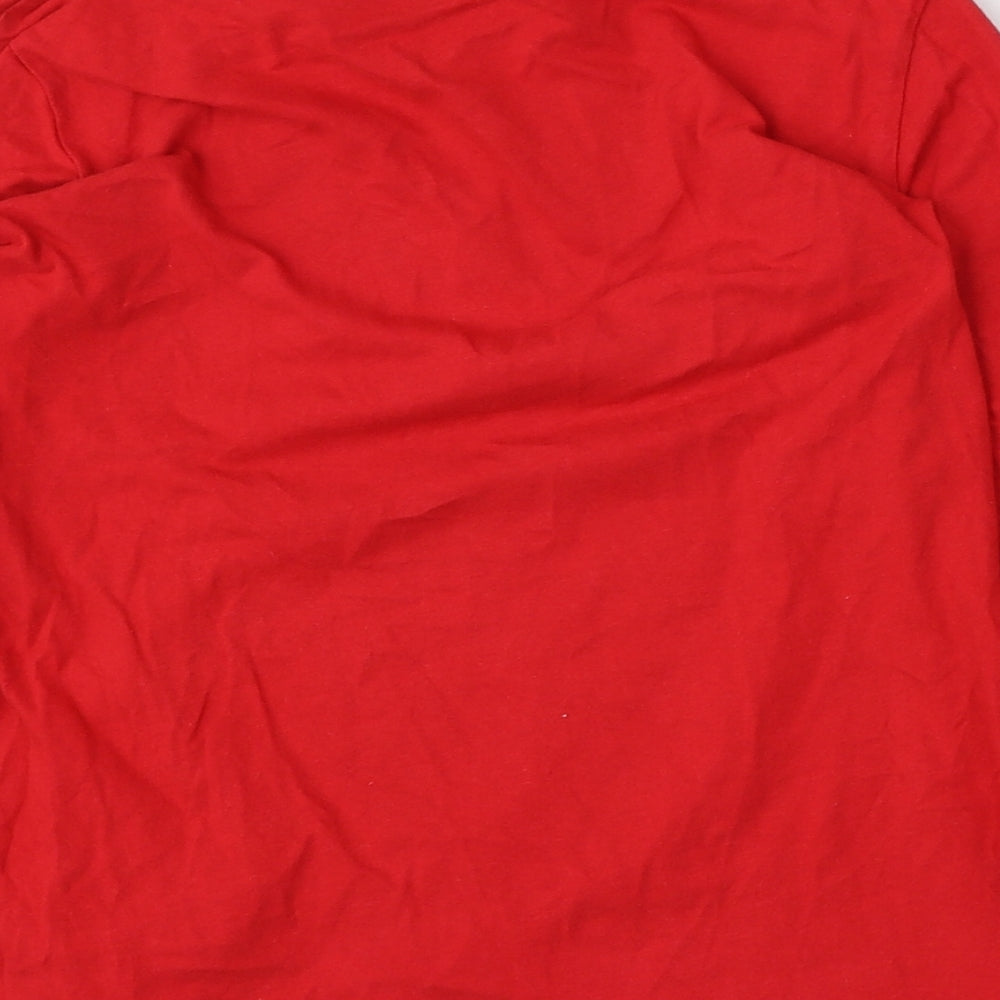 Dunnes Stores Boys Red Cotton Basic T-Shirt Size 8-9 Years Round Neck - WiFi Child