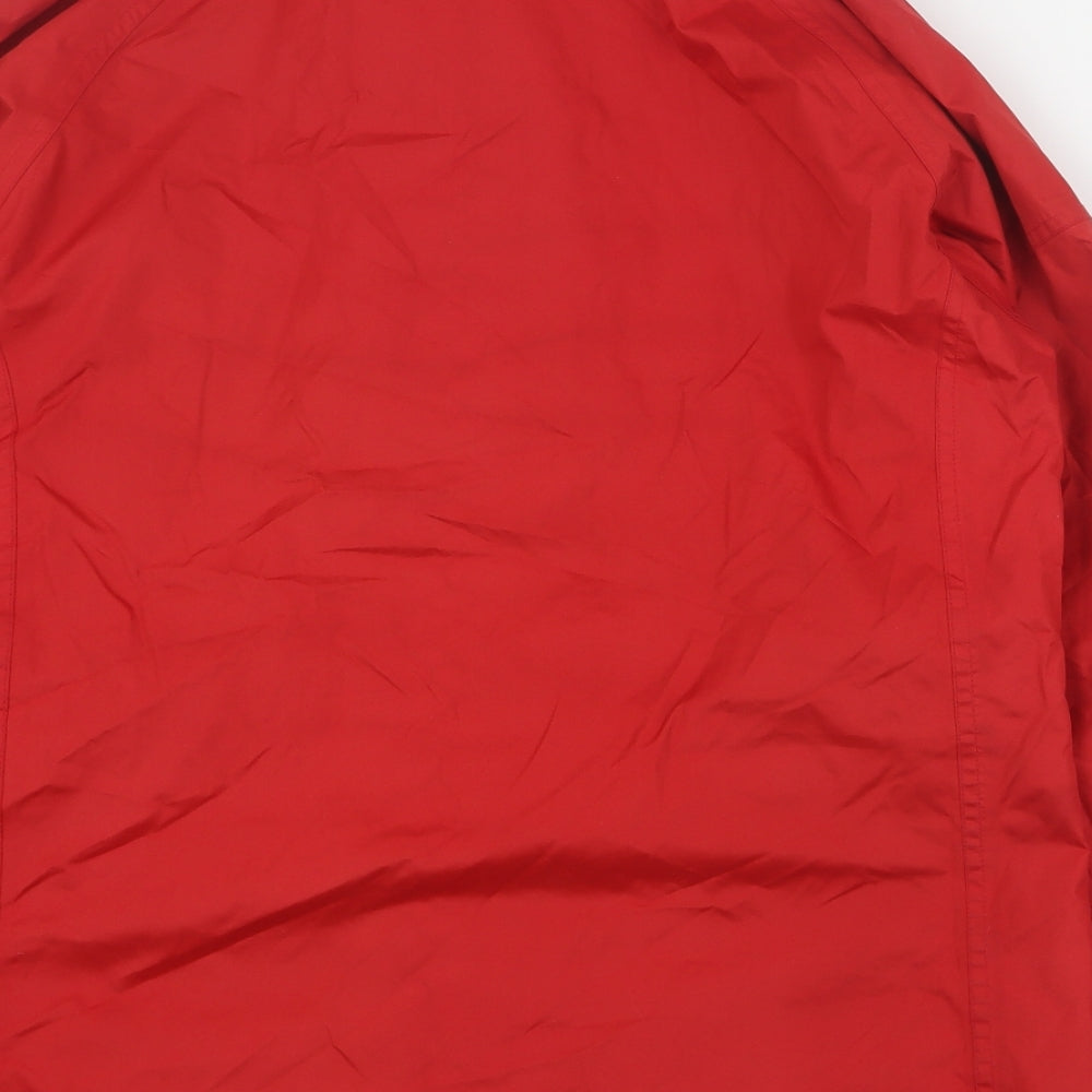 Crane Womens Red Rain Coat Coat Size M Zip - Unisex