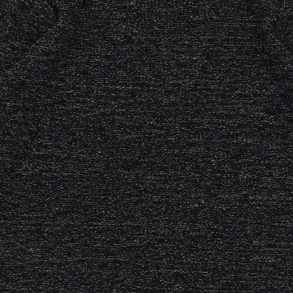 BM Womens Black Round Neck Polyester Pullover Jumper Size S