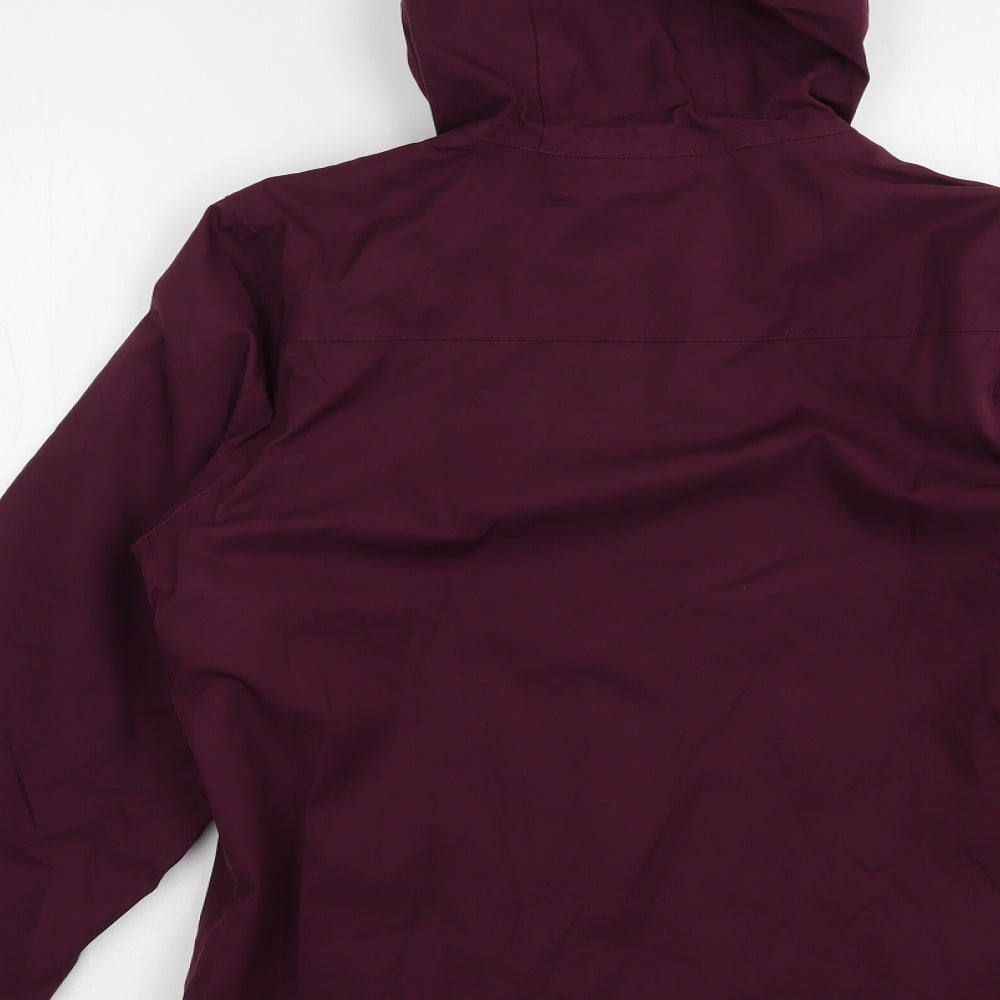 Crane Womens Purple Windbreaker Jacket Size 8 Zip