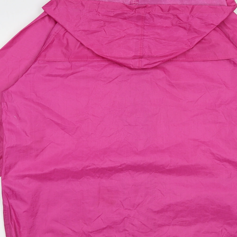 Alpine Trek Womens Pink Rain Coat Jacket Size L Zip