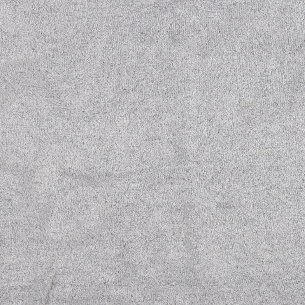 Marks and Spencer Womens Grey Round Neck Acrylic Pullover Jumper Size 10