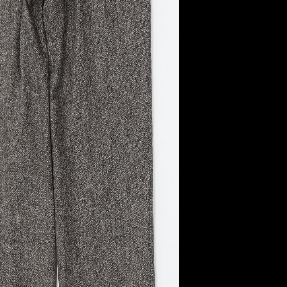 Preworn Womens Brown Polyester Trousers Size 30 L30 in Regular Button