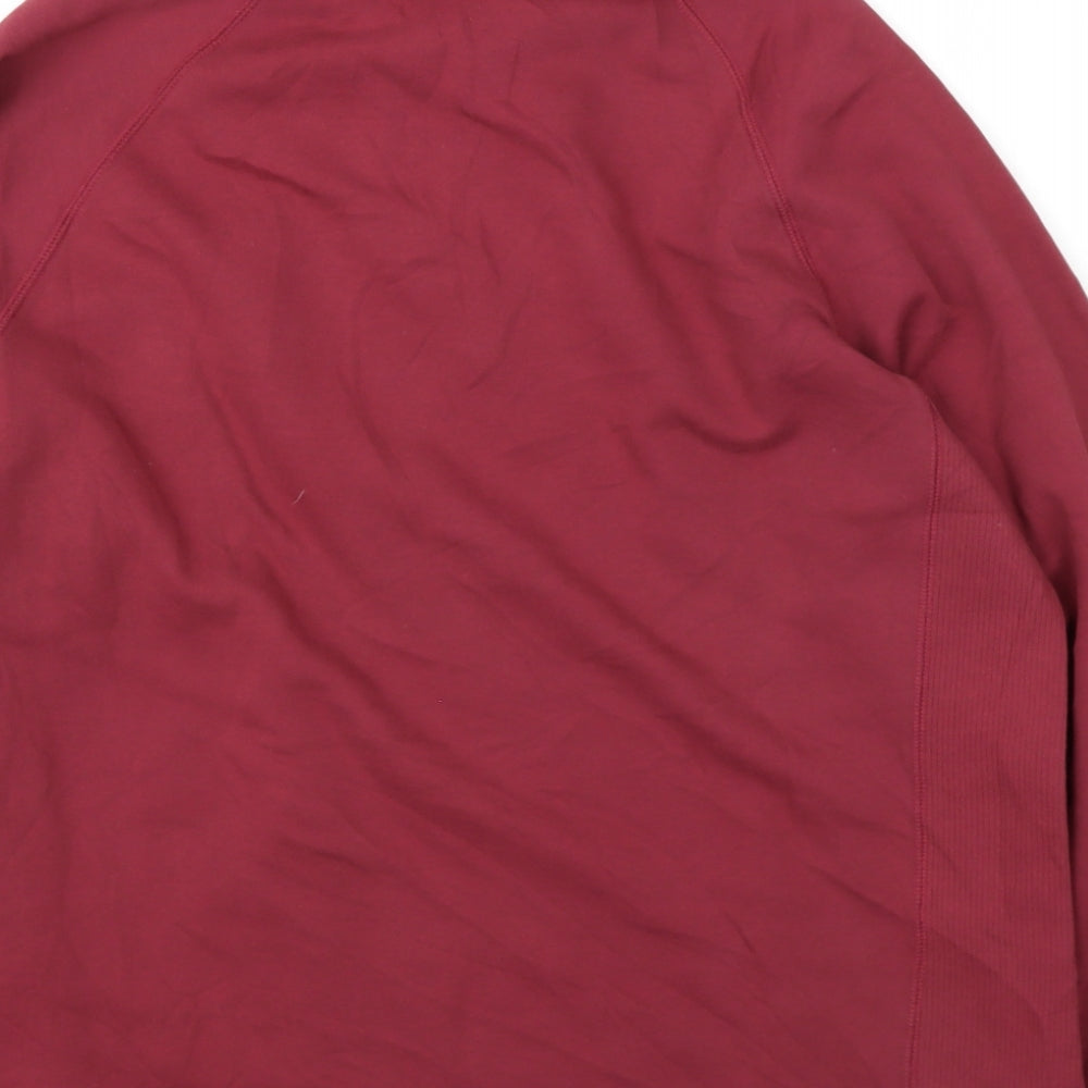 Marks and Spencer Mens Red Cotton Pullover Sweatshirt Size M
