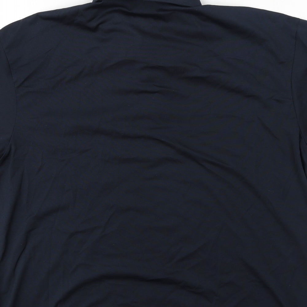 Preworn Mens Blue Cotton Polo Size L Collared