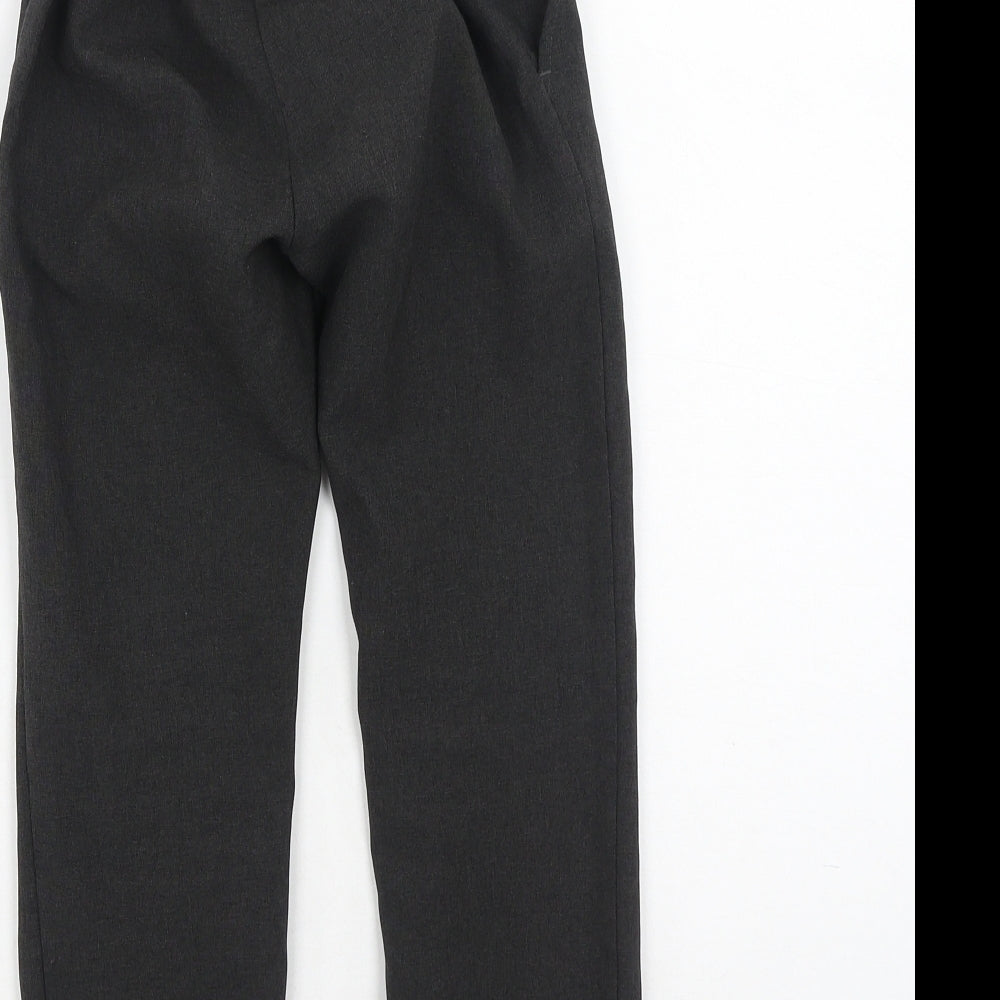 F&F Boys Grey Polyester Dress Pants Trousers Size 5-6 Years Regular