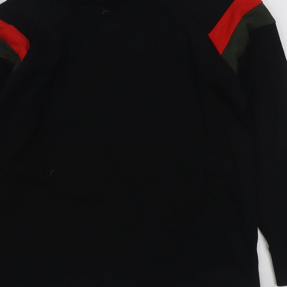 NEXT Boys Black 100% Cotton Pullover Sweatshirt Size 8 Years Pullover