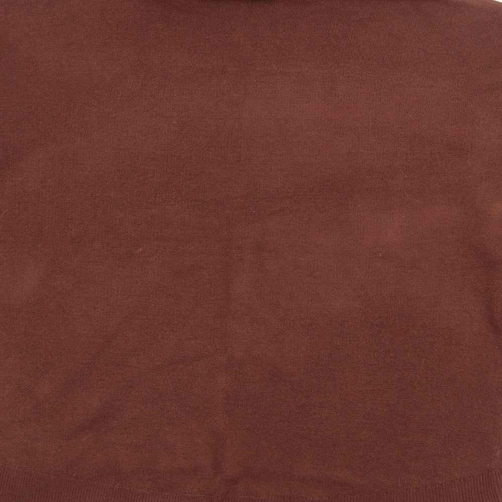 Primark Womens Brown Roll Neck Acrylic Pullover Jumper Size S