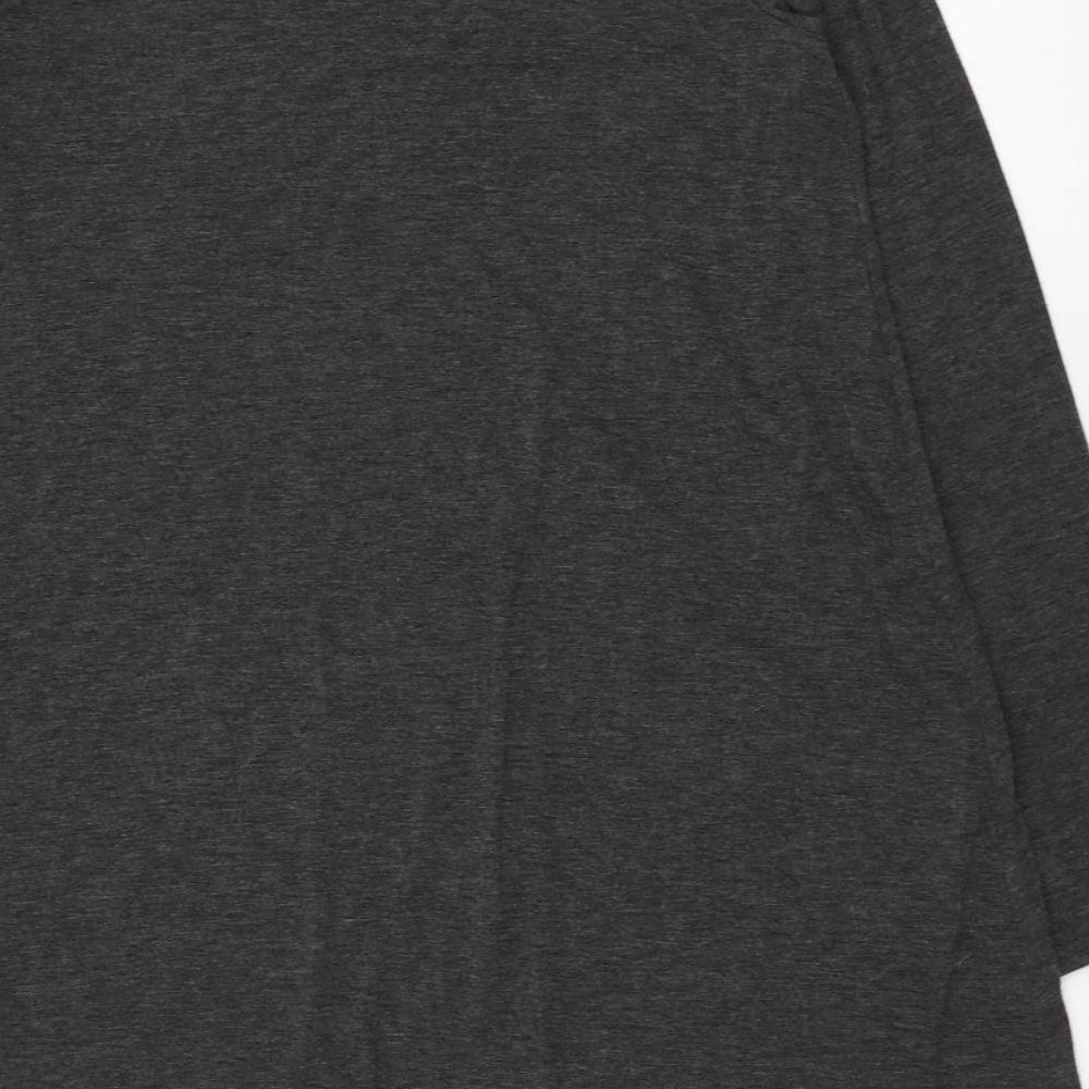 South Womens Grey Polyester Shift Size 10 Mock Neck Pullover