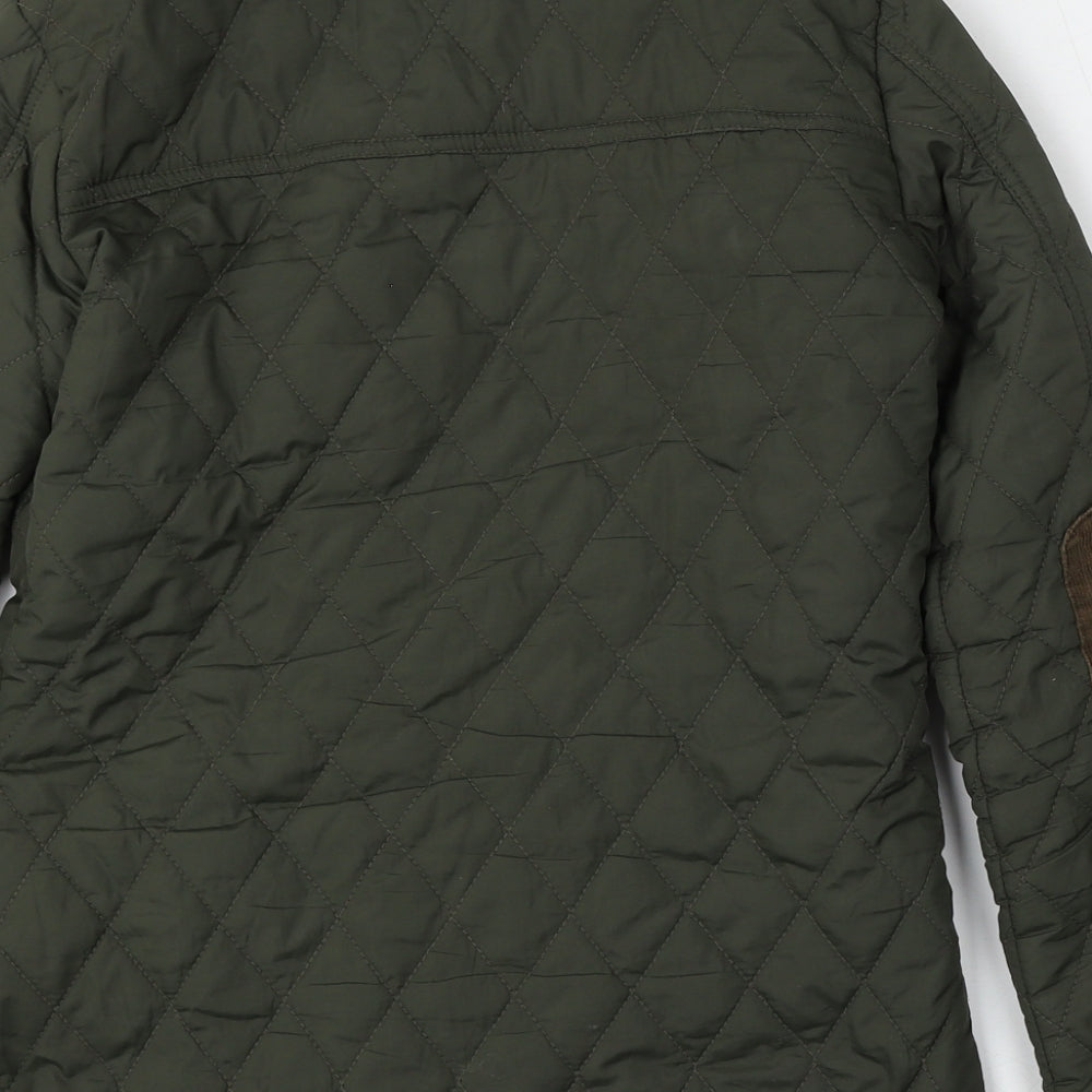 Denim Co Womens Green Jacket Size 8 Zip