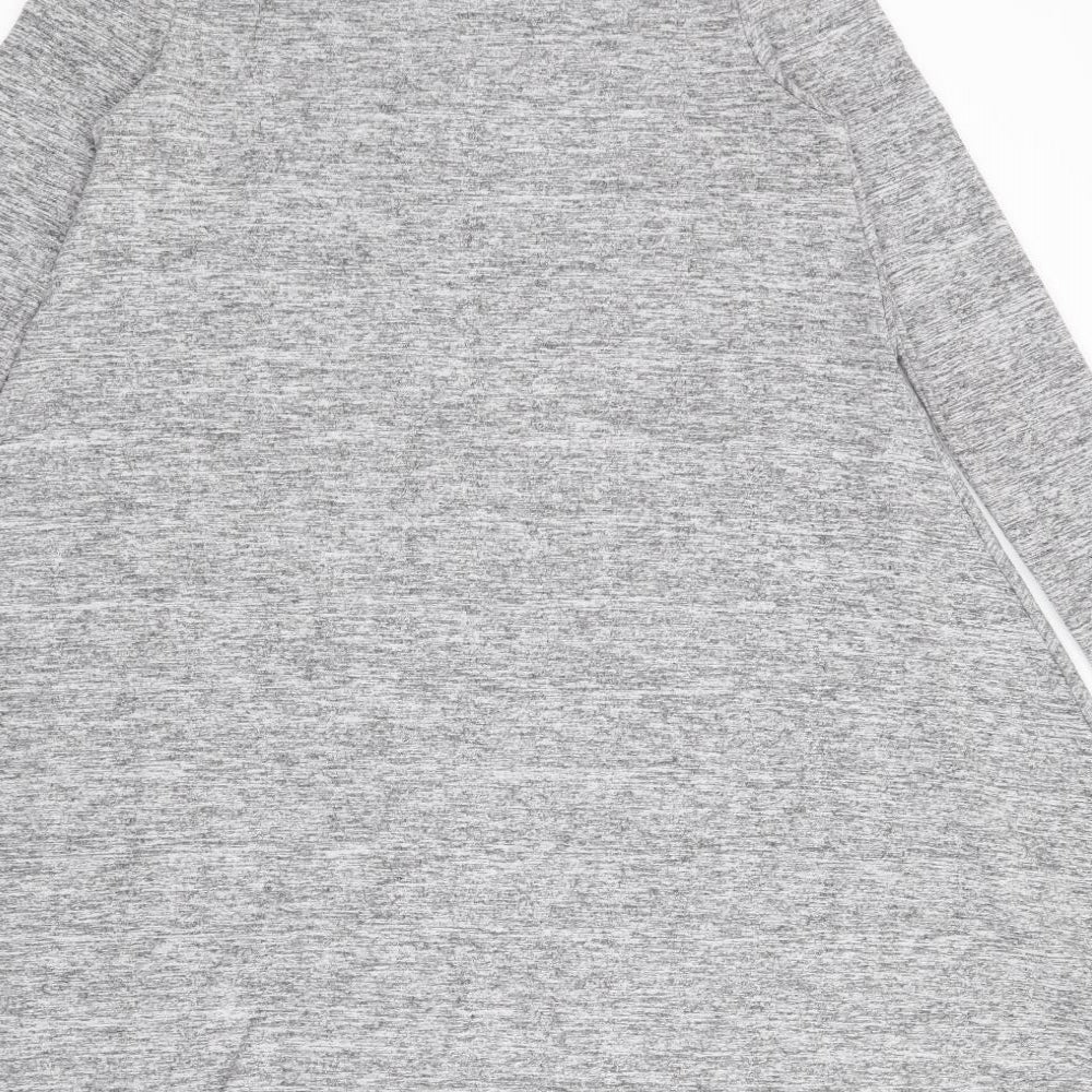 Glamorous Womens Grey Polyester Jumper Dress Size 8 Crew Neck