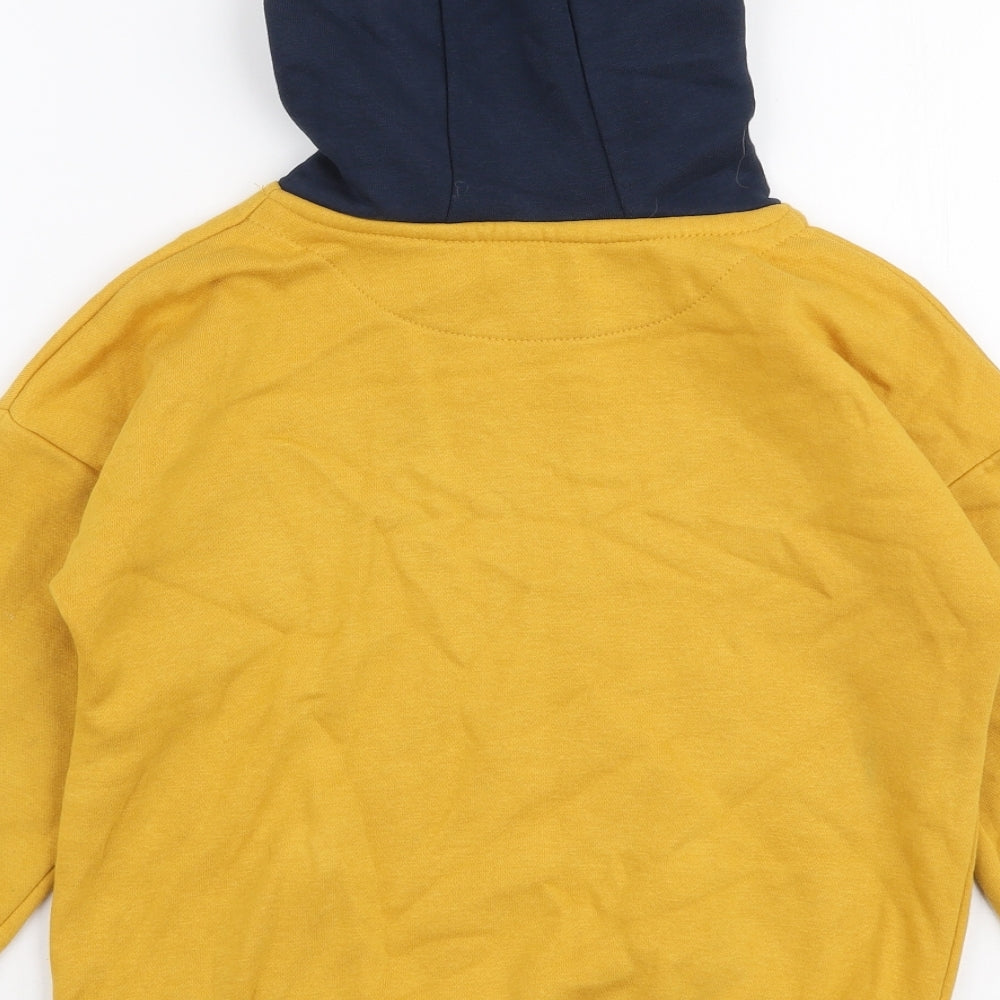 Primark Boys Yellow Cotton Pullover Hoodie Size 7-8 Years Pullover - Explore