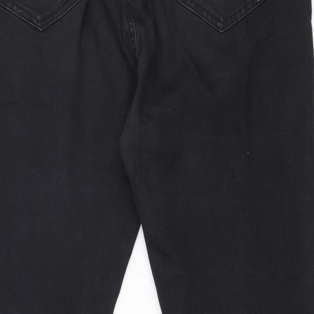 Label Be Womens Black Cotton Skinny Jeans Size 18 L28 in Slim Zip