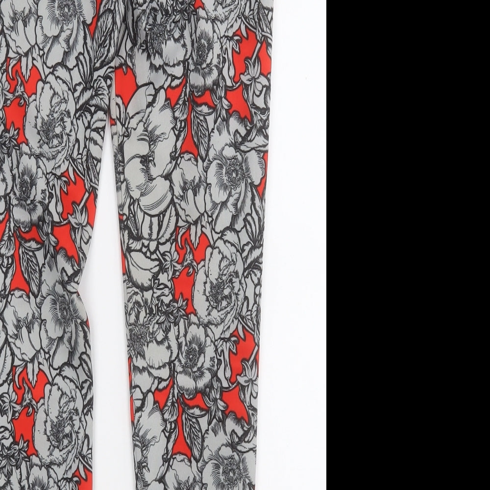 Atmosphere Womens Multicoloured Floral Polyester Jogger Leggings Size 10 L27 in