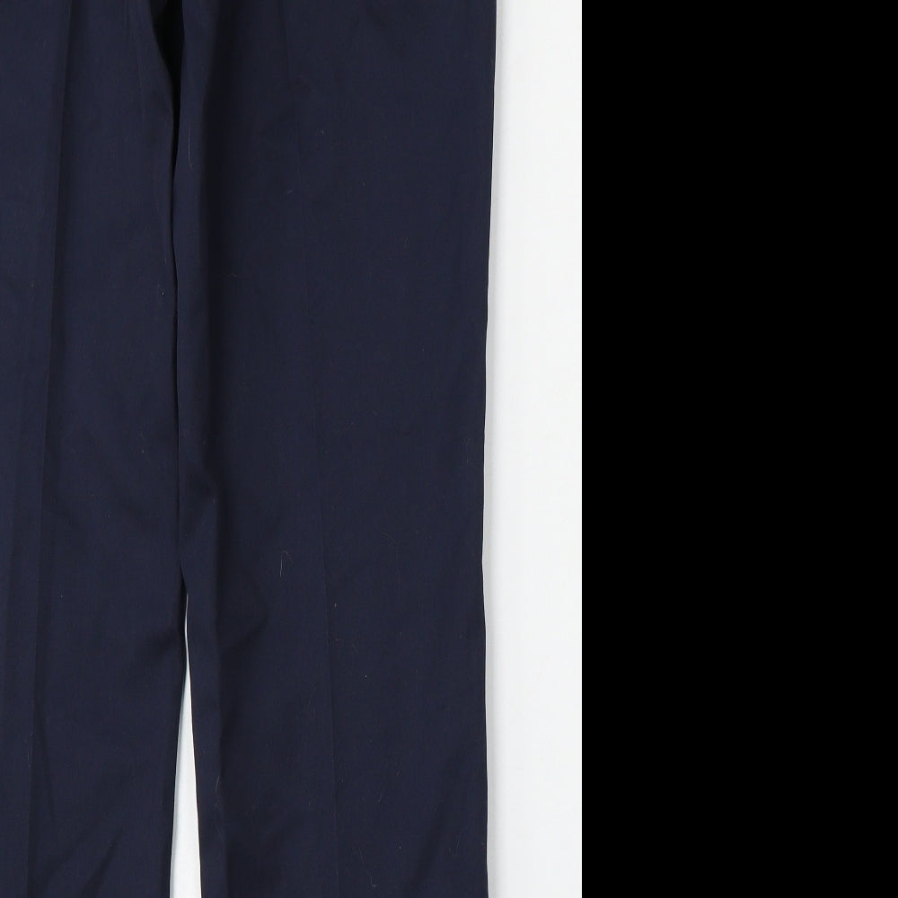 Primark Mens Blue Polyester Trousers Size 32 L30 in Regular Button