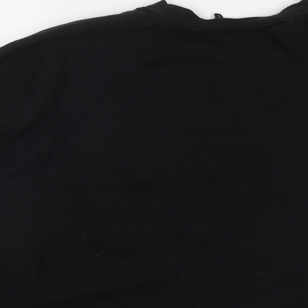 ASOS Womens Black Polyester Pullover Sweatshirt Size 10
