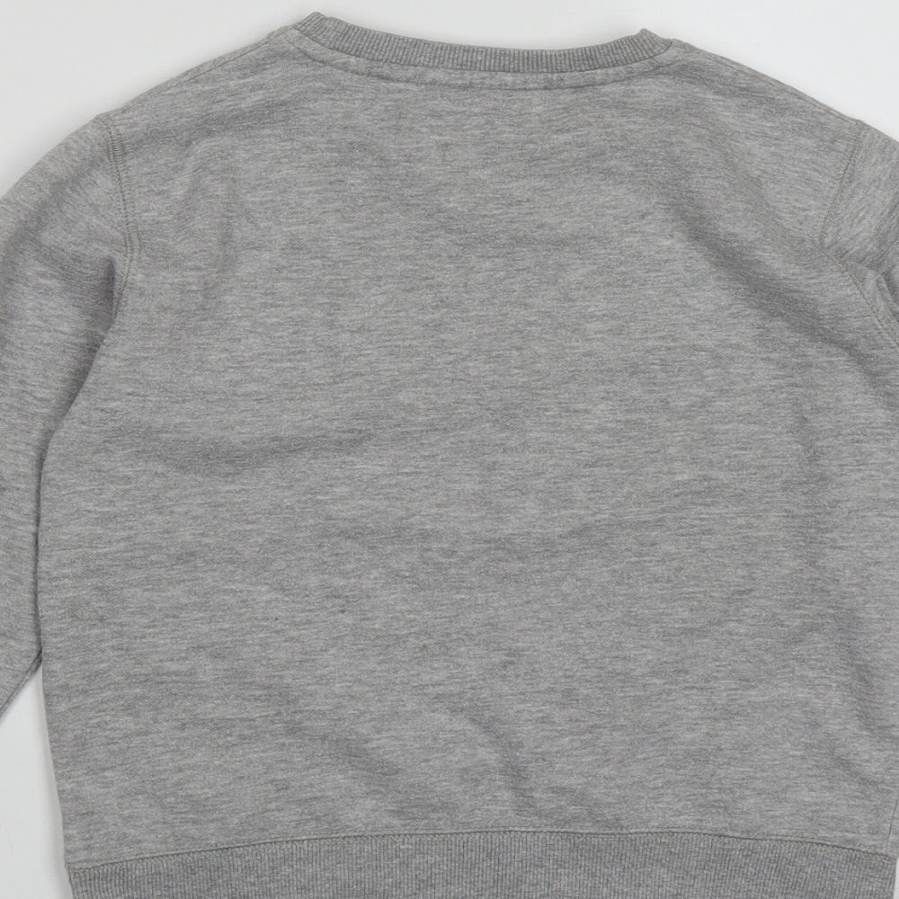 George Boys Grey Cotton Pullover Sweatshirt Size 5-6 Years