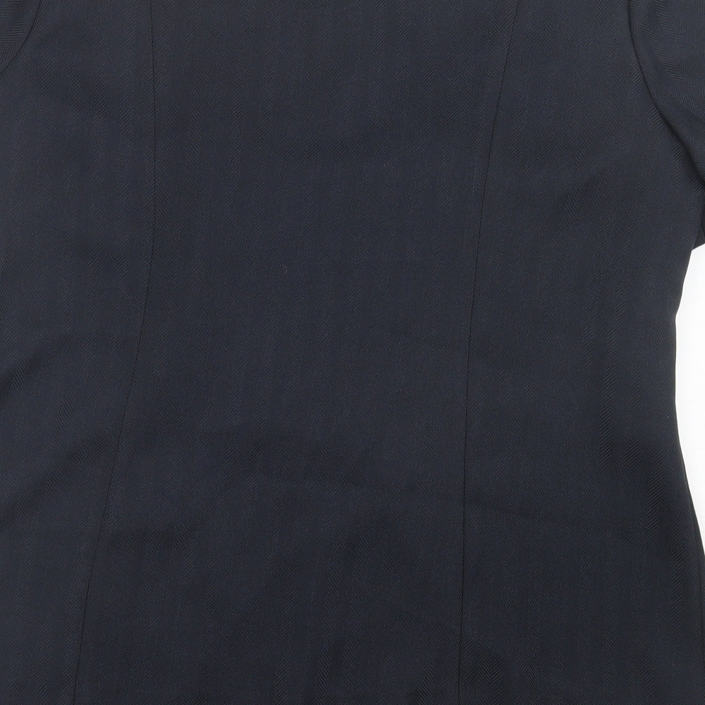 BM Womens Blue Jacket Blazer Size 18 Button