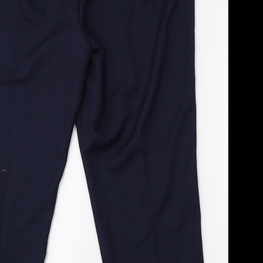 Papaya Womens Blue Polyester Trousers Size 20 L27 in Regular