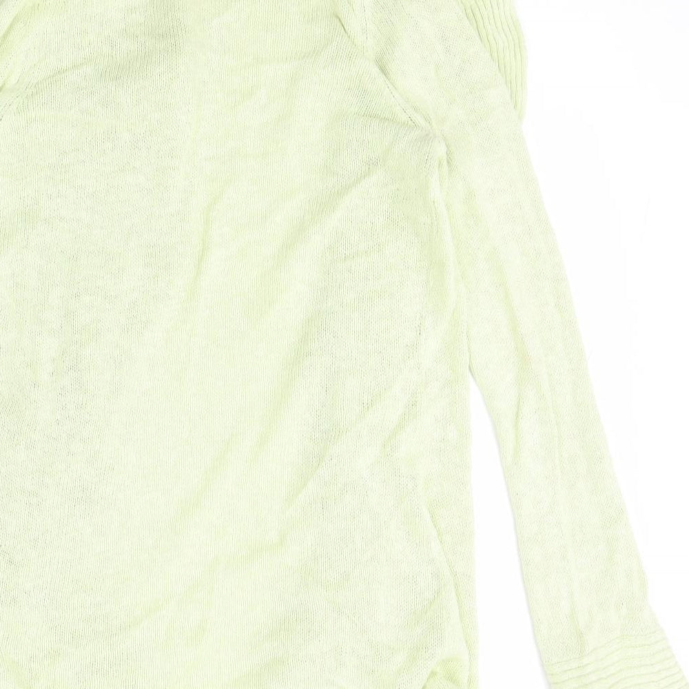 Autograph Womens Green Collared Linen Cardigan Jumper Size 18 - Marks and Spencer