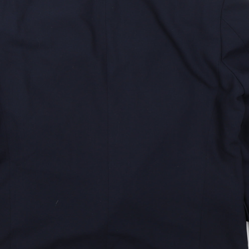 Marks and Spencer Mens Blue Polyester Jacket Suit Jacket Size 40